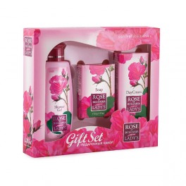 Комплект за жени Роза душ гел мини Biofresh Rose of Bulgaria Gift Set Women Комплект за жени Роза душ гел мини Biofresh Rose of Bulgaria Gift Set Women