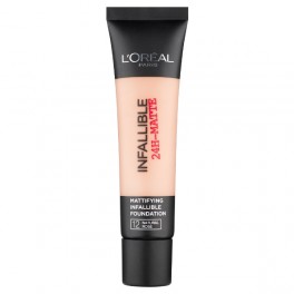 Матиращ фон дьо тен  за лице № 12 Natural Rose Loreal Paris Infallible 24H-Matte