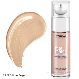 Течен фон дьо тен за естествен тен L'Oreal True Match Super Blendable Foundation - SPF 17