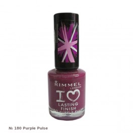 Лак за нокти № 180 Purple Pulse Rimmel I Love Lasting Finish Nail Polish