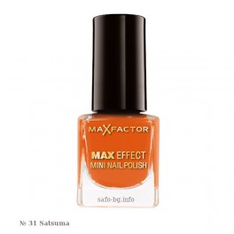 Лак за нокти № 31 Satsuma Max Factor Max Effect Mini Nail Polish Лак за нокти № 31 Satsuma Max Factor Max Effect Mini Nail Polish