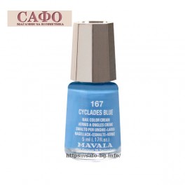 Лак за нокти № 167 Cyclades Blue Mavala Mini color