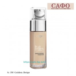 Течен фон дьо тен за естествен тен L'Oreal True Match Super Blendable Foundation - SPF 17