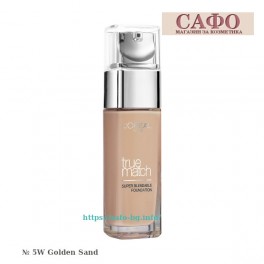Течен фон дьо тен за естествен тен L'Oreal True Match Super Blendable Foundation - SPF 17