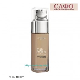 Течен фон дьо тен за естествен тен L'Oreal True Match Super Blendable Foundation - SPF 17