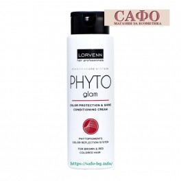  Балсам за коса за защита на цвета – кестеняв / червен Lorvenn Phyto Glam Conditioning Cream