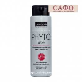 Шампоан за коса за защита на цвета – кестеняв / червен Lorvenn Phyto Glam Shampoo