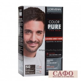 Боя за коса за мъже без амоняк Lorvenn Color Pure For Men 
