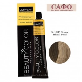Боя за коса № 1089 Super Blond Pearl Lorvenn Permanent Hair Color Beauty Color Super Blonds