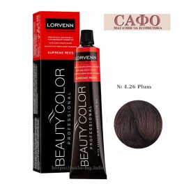 Боя за коса Лорвен Lorvenn Hair Professionals Beauty Color № 4.26 Plum 