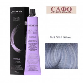 Боя за коса № 9.5/98 Пастелни Тонове Silver Lorvenn Permanent Hair Color Beauty Color Pastels Боя за коса № 9.5/98 Пастелни Тонове Silver Lorvenn Permanent Hair Color Beauty Color Pastels