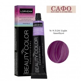 Боя за коса № 9.5/26 Light Amethyst Пастелни Тонове Lorvenn Beauty Color Pastels Боя за коса № 9.5/26 Light Amethyst Пастелни Тонове Lorvenn Beauty Color Pastels