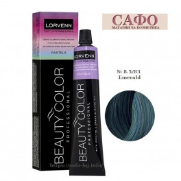 Боя за коса № 8.5/83 Emerald Пастелни Тонове Lorvenn Beauty Color Pastels Боя за коса № 8.5/83 Emerald Пастелни Тонове Lorvenn Beauty Color Pastels