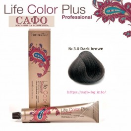 Боя за коса Фармавита FarmaVita Life Color Plus № 3.0 Dark Brown 