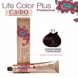 Боя за коса Фармавита FarmaVita Life Color Plus № 4.5 Mahogany Brown 