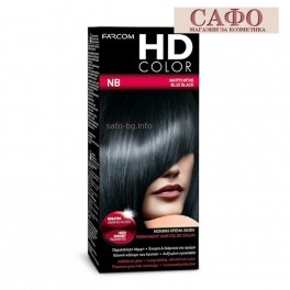  Боя за коса № NB Синьо Черно Farcom HD Color  Blue Black
