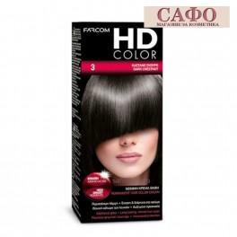  Боя за коса № 3 Тъмно Кестеняво Farcom HD Color Dark Chestnut