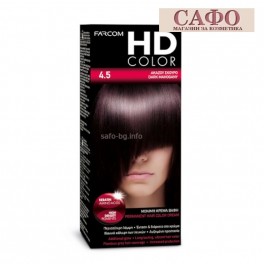  Боя за коса № 4.5 Тъмен Махагон Farcom HD Color Dark Mahogany