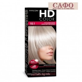  Боя за коса № 10.1 Силно Русо Пепеляво Farcom HD Color  Extra Light Ash Blonde