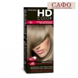  Боя за коса № 9.1 Много Светло Пепелно Русо Farcom HD Color Very Light Ash Blonde