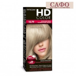  Боя за коса № 10.79 Платинено Перлено Русо Farcom HD Color Platinum Pearl Blonde