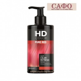 Оцветяваща маска за коса Чисто червено Farcom HD Color Hair Refresh Mask Pure Red
