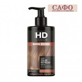 Оцветяваща маска за коса Топло кафяво Farcom HD Color Hair Refresh Mask Warm Brown