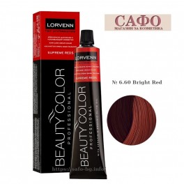 Боя за коса Лорвен Lorvenn Hair Professionals Beauty Color № 6.60 Bright Red 