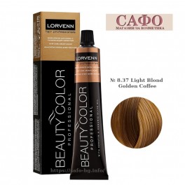 Боя за коса № 8.37 Light Blond Golden Coffee Lorvenn Permanent Hair Color Beauty Color Golden Honey Боя за коса № 8.37 Light Blond Golden Coffee Lorvenn Permanent Hair Color Beauty Color Golden Honey