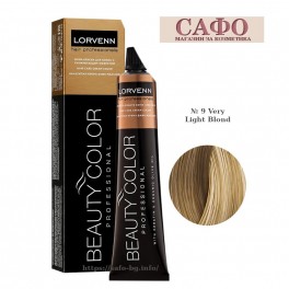 Боя за коса № 9 Wery Light Blond Lorvenn Permanent Hair Color Beauty Color Naturals Боя за коса № 9 Wery Light Blond Lorvenn Permanent Hair Color Beauty Color Naturals