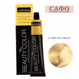 Боя за коса № 900 Ultra Blond Lorvenn Permanent Hair Color Beauty Color Ultra Blonds Боя за коса № 900 Ultra Blond Lorvenn Permanent Hair Color Beauty Color Ultra Blonds