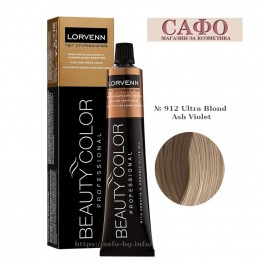 Боя за коса № 912 Ultra Blond Ash Violet Lorvenn Permanent Hair Color Beauty Color Ultra Blonds Боя за коса № 912 Ultra Blond Ash Violet Lorvenn Permanent Hair Color Beauty Color Ultra Blonds