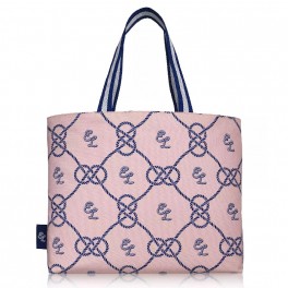 Чанта Estee Lauder pink blue tote Bag Hand Shoulder Weekender shopper Large cotton 