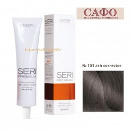 Боя за коса Сери Премиум Farcom Seri Premium Hair Color Cream  № 101 Ash Corrector