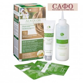 Натурална боя за коса Алкемила Alkemilla Alkolor Permanent Hair Color № 7.31 Ash Golden Blonde