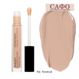 Kоректор за очи № 02 Neutral Radiant Illuminator Liquid Concealer