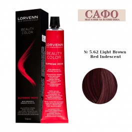 Професионална боя за коса Червени тонове Lorvenn Permanent Hair Color Beauty Color Supreme Reds