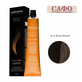 Боя за коса Лорвен Lorvenn Hair Professionals Beauty Color № 6 Dark Blond 