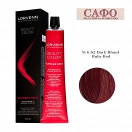 Професионална боя за коса Червени тонове Lorvenn Permanent Hair Color Beauty Color Supreme Reds