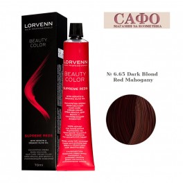Боя за коса Лорвен Lorvenn Hair Professionals Beauty Color № 6.65 Dark Blond Red Mahogany