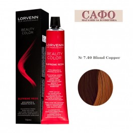 Боя за коса Лорвен Lorvenn Hair Professionals Beauty Color № 7.40 Blond Copper 
