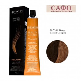 Боя за коса Лорвен Lorvenn Hair Professionals Beauty Color № 7.44 Deep Blond Copper 