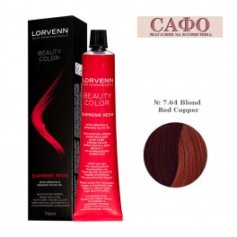 Боя за коса Лорвен Lorvenn Hair Professionals Beauty Color № 7.64 Blond Red Copper 