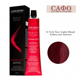 Боя за коса Лорвен Lorvenn Hair Professionals Beauty Color № 9.22 Very Light Blond Iridescent Intense 