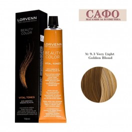 Боя за коса Лорвен Lorvenn Hair Professionals Beauty Color № 9.3 Very Light Golden Blond 