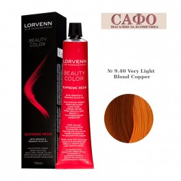 Професионална боя за коса Червени тонове Lorvenn Permanent Hair Color Beauty Color Supreme Reds