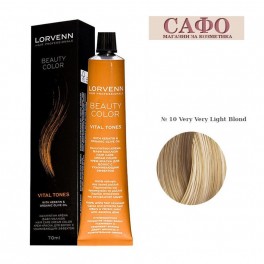 Боя за коса Лорвен Lorvenn Hair Professionals Beauty Color № 10 Very Very Light Blond 