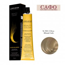 Боя за коса Лорвен Lorvenn Hair Professionals Beauty Color № 901 Ultra Blond Ash 
