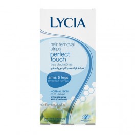 Депилиращи ленти за тяло за нормална кожа Lycia Perfect Touch Hair Removal Strips Arm & Legs Депилиращи ленти за тяло за нормална кожа Lycia Perfect Touch Hair Removal Strips Arm & Legs