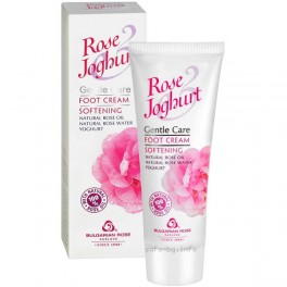 Крем за крака омекотяващ с розово масло и йогурт Вulgarian Rose Karlovo Softening foot cream with rose oil